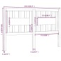 vidaXL Cabecero madera maciza de pino gris 156x4x100 cm vidaXL Cabecero madera maciza de pino gris 156x4x100 cm