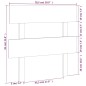 vidaXL Cabecero de cama madera maciza de pino 78,5x3x81 cm vidaXL Cabecero de cama madera maciza de pino 78,5x3x81 cm