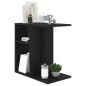 vidaXL Mesa auxiliar de madera contrachapada negro 50x30x50 cm vidaXL Mesa auxiliar de madera contrachapada negro 50x30x50 cm