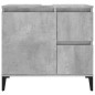 vidaXL Armario de baño madera contrachapada gris hormigón 65x33x60 cm vidaXL Armario de baño madera contrachapada gris hormigón 65x33x60 cm