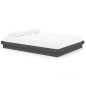 vidaXL Estructura de cama madera maciza gris King Size 150x200 cm vidaXL Estructura de cama madera maciza gris King Size 150x200 cm
