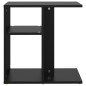vidaXL Mesa auxiliar de madera contrachapada negro 50x30x50 cm vidaXL Mesa auxiliar de madera contrachapada negro 50x30x50 cm
