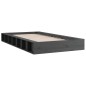 vidaXL Estructura de cama de madera maciza gris 90x200 cm