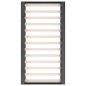 vidaXL Estructura de cama de madera maciza gris 90x200 cm