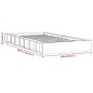 vidaXL Estructura de cama de madera maciza gris 90x200 cm