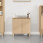 vidaXL Armario de lavabo madera contrachapada roble Sonoma 58x33x60 cm vidaXL Armario de lavabo madera contrachapada roble Sonoma 58x33x60 cm