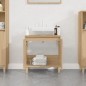 vidaXL Armario de lavabo madera contrachapada roble Sonoma 58x33x60 cm vidaXL Armario de lavabo madera contrachapada roble Sonoma 58x33x60 cm