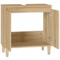 vidaXL Armario de lavabo madera contrachapada roble Sonoma 58x33x60 cm vidaXL Armario de lavabo madera contrachapada roble Sonoma 58x33x60 cm