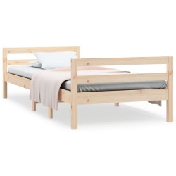 vidaXL Estructura de cama madera maciza de pino 80x200 cm