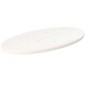 vidaXL Tablero de mesa ovalado madera maciza pino blanco 60x30x2,5 cm vidaXL Tablero de mesa ovalado madera maciza pino blanco 60x30x2,5 cm