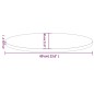 vidaXL Tablero de mesa ovalado madera maciza pino blanco 60x30x2,5 cm vidaXL Tablero de mesa ovalado madera maciza pino blanco 60x30x2,5 cm
