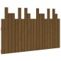 vidaXL Cabecero cama pared madera maciza pino marrón miel 127,5x3x80cm vidaXL Cabecero cama pared madera maciza pino marrón miel 127,5x3x80cm
