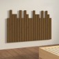 vidaXL Cabecero cama pared madera maciza pino marrón miel 127,5x3x80cm vidaXL Cabecero cama pared madera maciza pino marrón miel 127,5x3x80cm