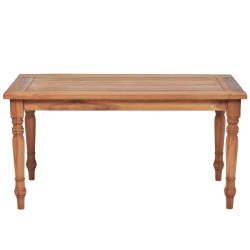vidaXL Mesa de centro Batavia de madera de teca 90x50x45 cm