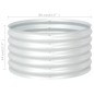 vidaXL Arriate de acero galvanizado plateado 80x80x44 cm vidaXL Arriate de acero galvanizado plateado 80x80x44 cm