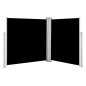 vidaXL Toldo lateral retráctil negro 140x600 cm vidaXL Toldo lateral retráctil negro 140x600 cm