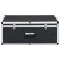 vidaXL Cajas de almacenamiento 2 unidades aluminio negro vidaXL Cajas de almacenamiento 2 unidades aluminio negro