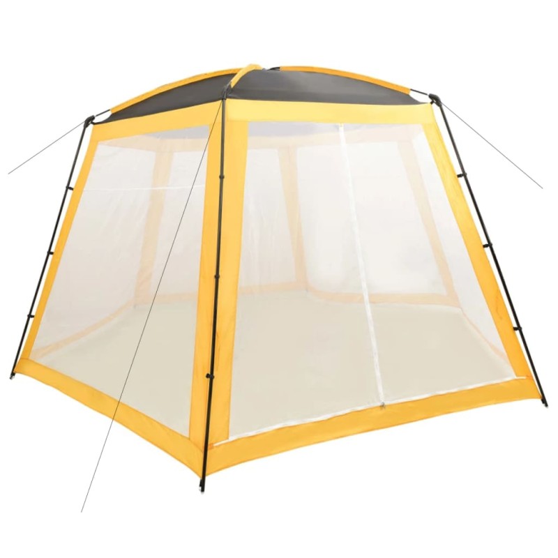 vidaXL Carpa para piscina de tela amarilla 500x433x250 cm vidaXL Carpa para piscina de tela amarilla 500x433x250 cm