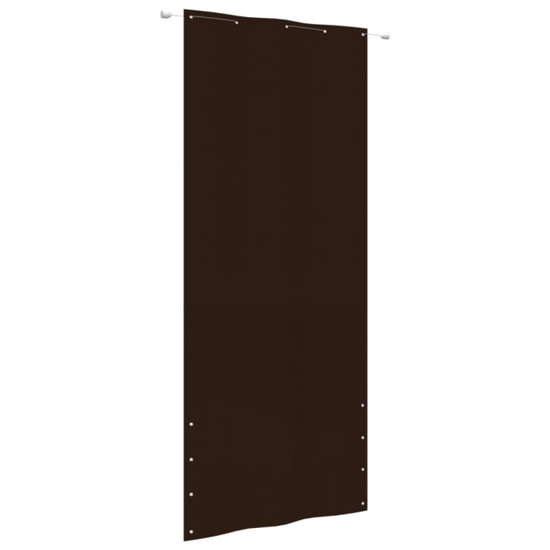 vidaXL Toldo pantalla para balcón tela oxford marrón 100x240 cm vidaXL Toldo pantalla para balcón tela oxford marrón 100x240 cm