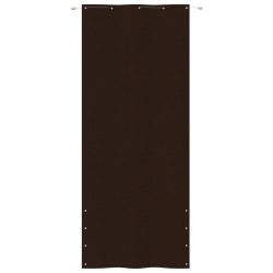 vidaXL Toldo pantalla para balcón tela oxford marrón 100x240 cm