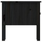 vidaXL Mesa auxiliar de madera maciza de pino negro 50x50x49 cm vidaXL Mesa auxiliar de madera maciza de pino negro 50x50x49 cm