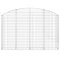 vidaXL Cesta gaviones forma arco hierro galvanizado 200x30x120/140 cm vidaXL Cesta gaviones forma arco hierro galvanizado 200x30x120/140 cm