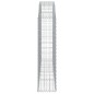 vidaXL Cesta gaviones forma arco hierro galvanizado 200x30x120/140 cm vidaXL Cesta gaviones forma arco hierro galvanizado 200x30x120/140 cm