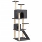 vidaXL Rascador para gatos con postes de sisal gris oscuro 153 cm vidaXL Rascador para gatos con postes de sisal gris oscuro 153 cm