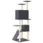 vidaXL Rascador para gatos con postes de sisal gris oscuro 153 cm vidaXL Rascador para gatos con postes de sisal gris oscuro 153 cm