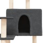 vidaXL Rascador para gatos con postes de sisal gris oscuro 153 cm vidaXL Rascador para gatos con postes de sisal gris oscuro 153 cm