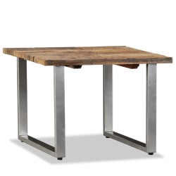vidaXL Mesa de centro de madera maciza reciclada 55x55x40 cm