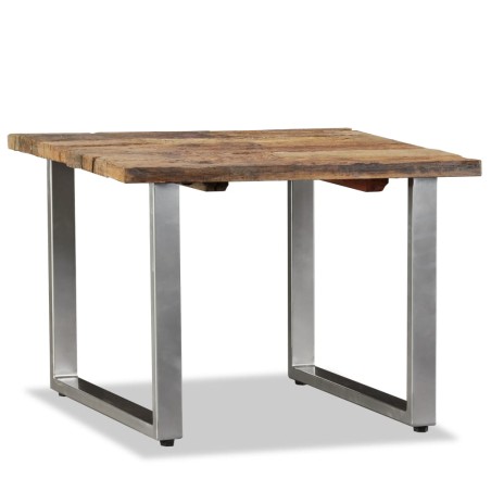 vidaXL Mesa de centro de madera maciza reciclada 55x55x40 cm
