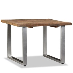 vidaXL Mesa de centro de madera maciza reciclada 55x55x40 cm