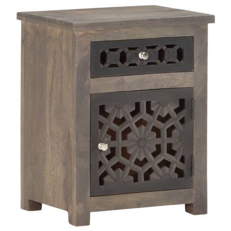 vidaXL Mesita de noche de madera maciza de mango 40x30x50 cm