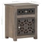 vidaXL Mesita de noche de madera maciza de mango 40x30x50 cm vidaXL Mesita de noche de madera maciza de mango 40x30x50 cm
