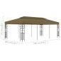 vidaXL Cenador gris taupe 6x3 m 180 g/m² vidaXL Cenador gris taupe 6x3 m 180 g/m²