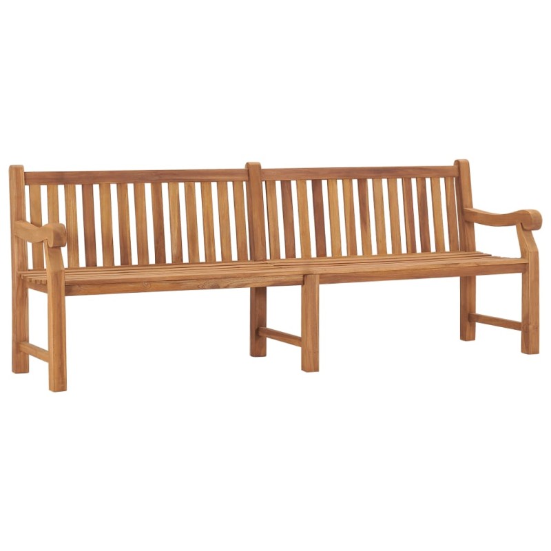 vidaXL Banco de jardín de madera maciza de teca 228 cm vidaXL Banco de jardín de madera maciza de teca 228 cm