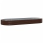 vidaXL Jardinera arriate acero recubrimiento polvo marrón 373x140x36cm vidaXL Jardinera arriate acero recubrimiento polvo marrón 373x140x36cm