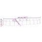 vidaXL Jardinera arriate acero recubrimiento polvo marrón 373x140x36cm vidaXL Jardinera arriate acero recubrimiento polvo marrón 373x140x36cm