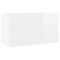 vidaXL Juego de muebles de baño madera de ingeniería blanco brillo vidaXL Juego de muebles de baño madera de ingeniería blanco brillo