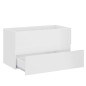 vidaXL Juego de muebles de baño madera de ingeniería blanco brillo vidaXL Juego de muebles de baño madera de ingeniería blanco brillo