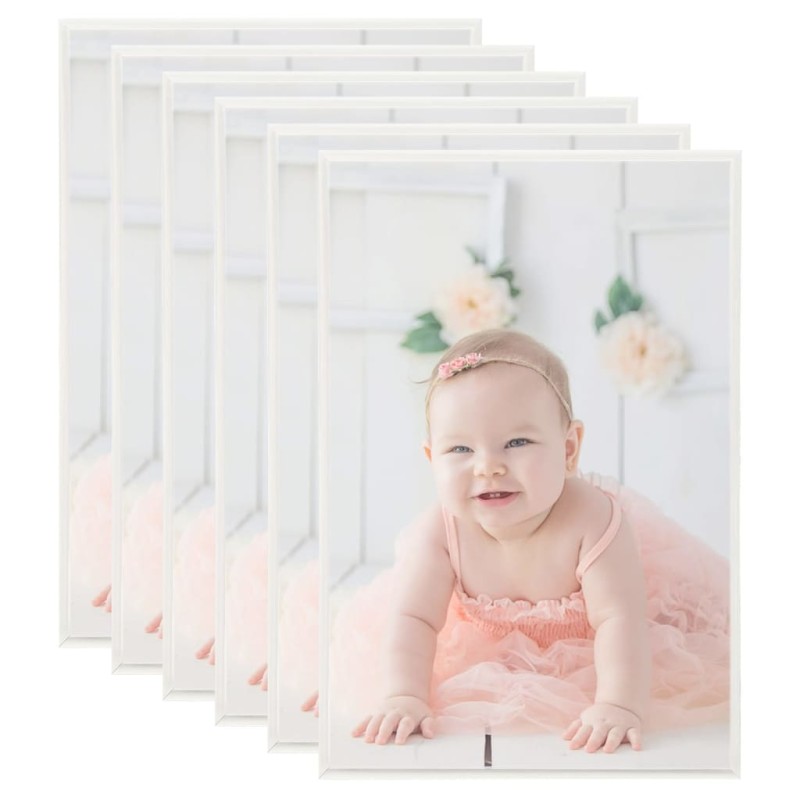 vidaXL Marcos de foto collage de pared/mesa 5 uds plateado MDF 70x90cm vidaXL Marcos de foto collage de pared/mesa 5 uds plateado MDF 70x90cm