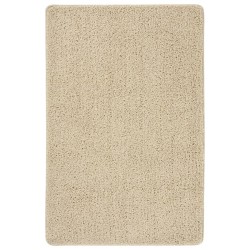 vidaXL Alfombra peluda antideslizante color crema 200x290 cm