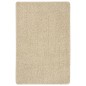 vidaXL Alfombra peluda antideslizante color crema 200x290 cm