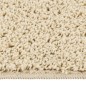 vidaXL Alfombra peluda antideslizante color crema 200x290 cm