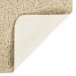 vidaXL Alfombra peluda antideslizante color crema 200x290 cm
