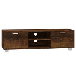 vidaXL Mueble para TV madera contrachapada roble ahumado 140x40,5x35cm