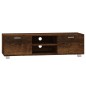 vidaXL Mueble para TV madera contrachapada roble ahumado 140x40,5x35cm vidaXL Mueble para TV madera contrachapada roble ahumado 140x40,5x35cm