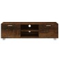 vidaXL Mueble para TV madera contrachapada roble ahumado 140x40,5x35cm vidaXL Mueble para TV madera contrachapada roble ahumado 140x40,5x35cm