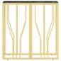 vidaXL Mesa consola de acero inoxidable y vidrio dorada 70x30x70 cm vidaXL Mesa consola de acero inoxidable y vidrio dorada 70x30x70 cm